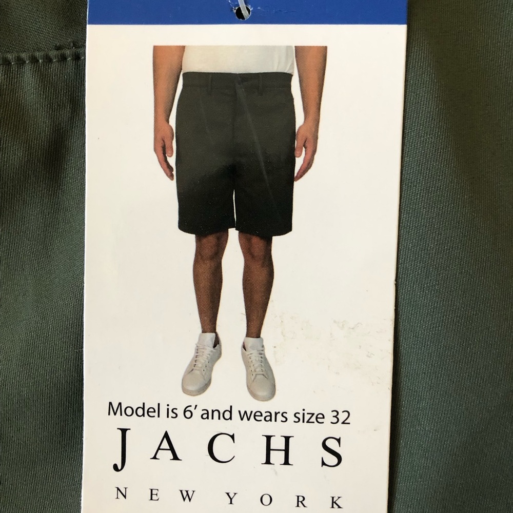 Jachs New York Performance Short, Green, Size 36